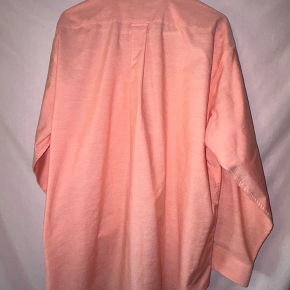 Casual Peach Button Down Shirt with Classic Collar - Picture 6 of 11